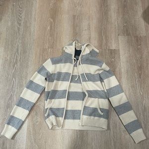 Brandy Melville hooded zip up sweater